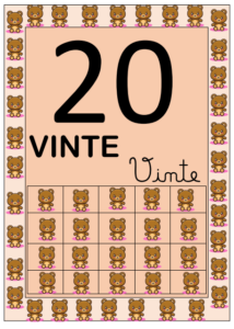 Cartazes de números até 1000 para imprimir