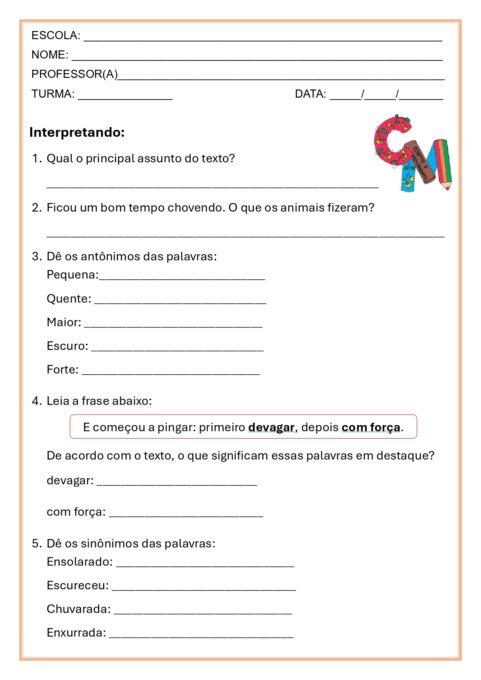 Texto De nuvem a chuva