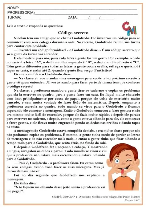 textos para leitura