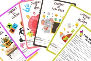 capa de caderno para imprimir