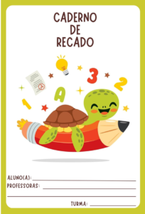 Capa de caderno pronta para imprimir - Caderno de Recado