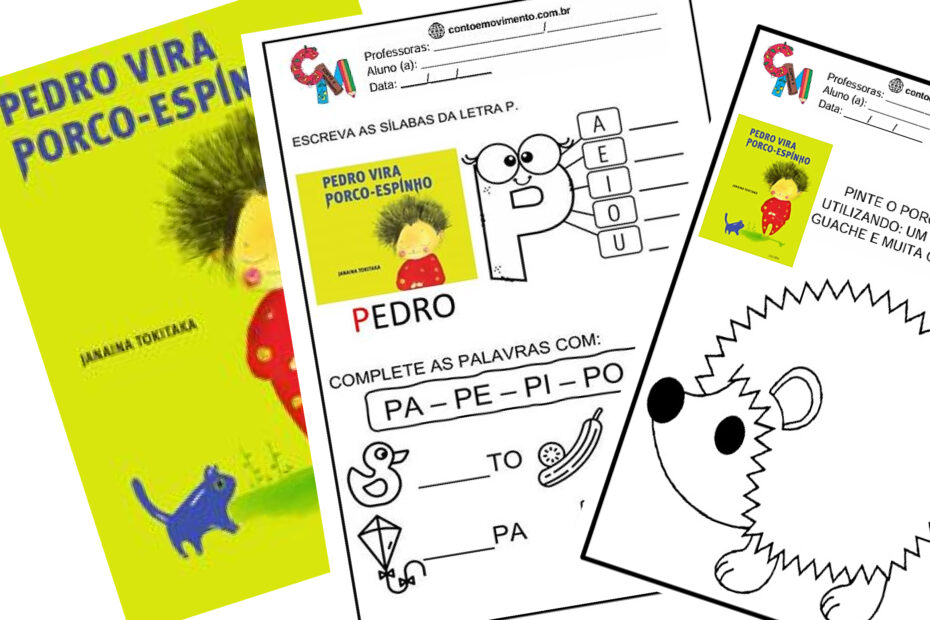 atividades Pedro vira porco-espinho