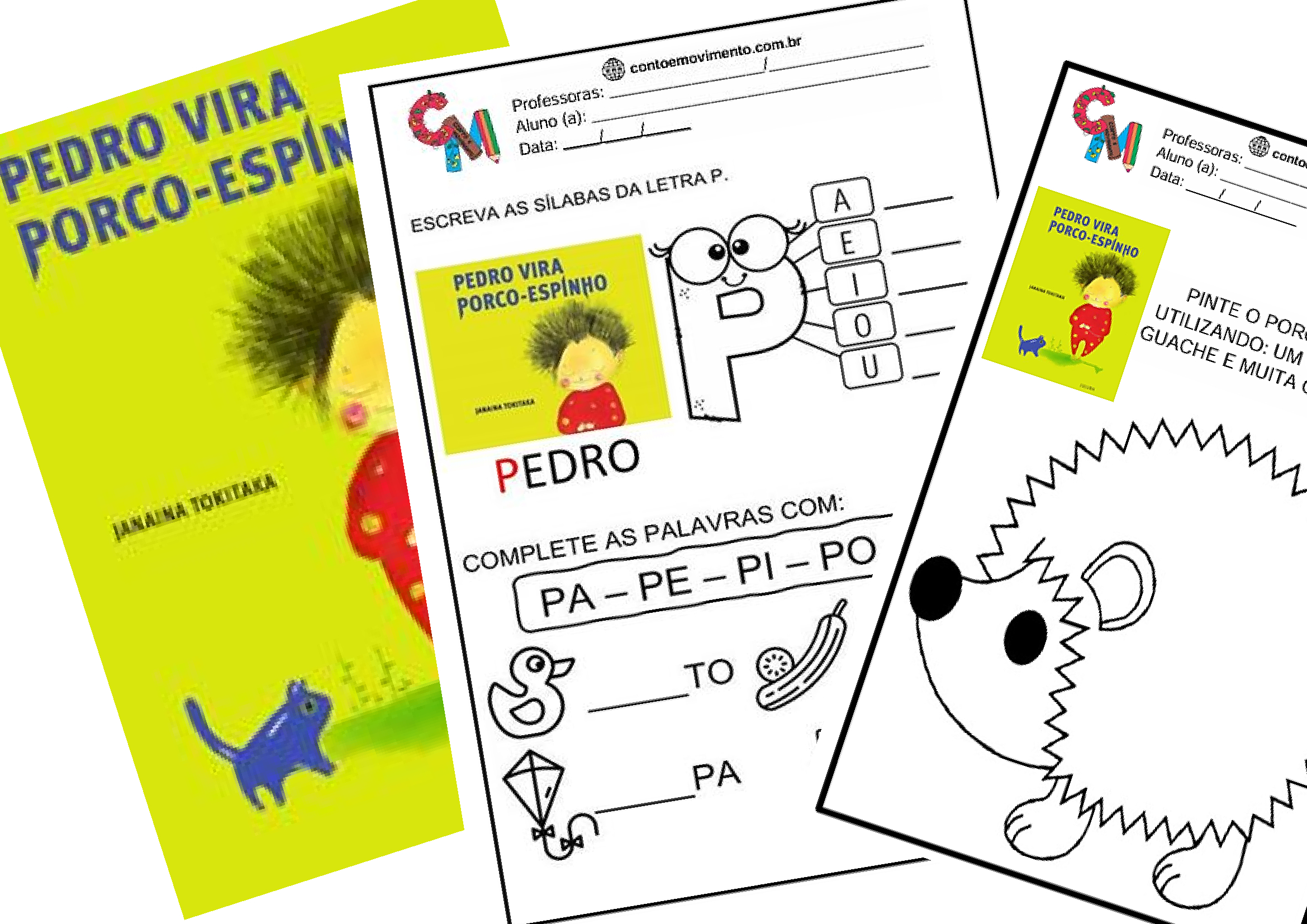 atividades Pedro vira porco-espinho