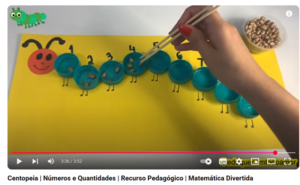 Centopéia números e quantidades