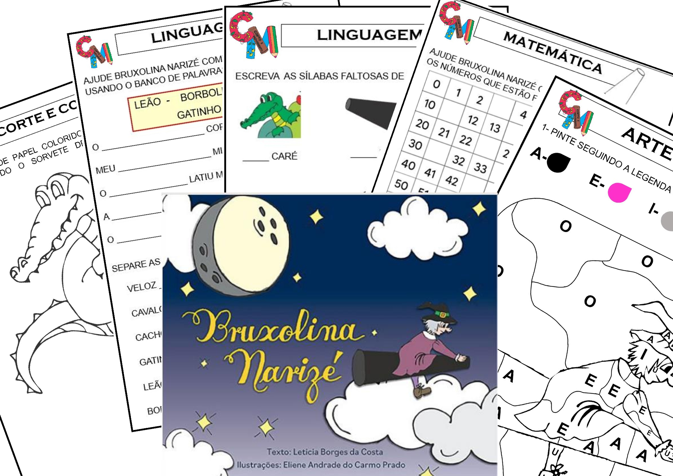 atividades livro Bruxolina Narizé