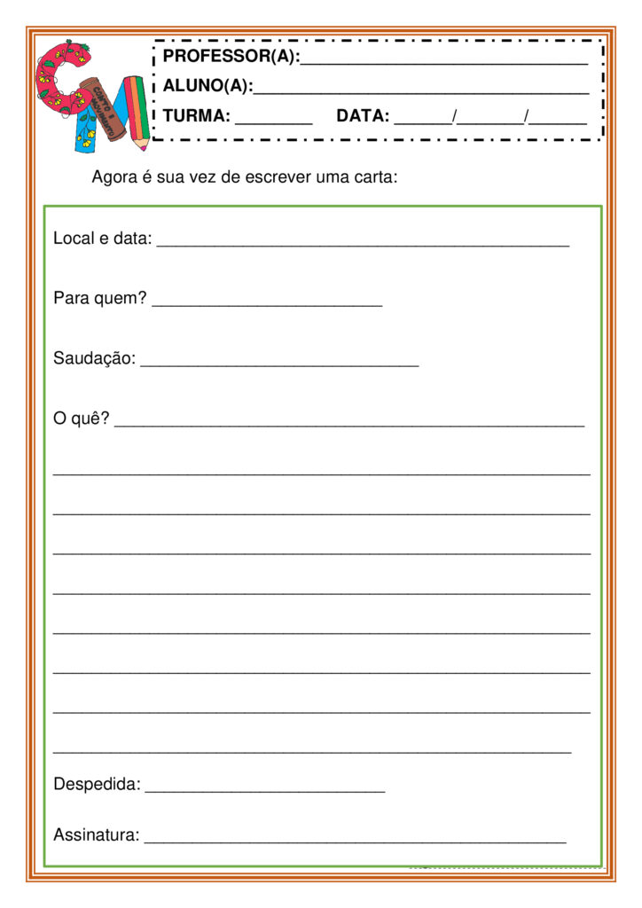 produção de uma carta