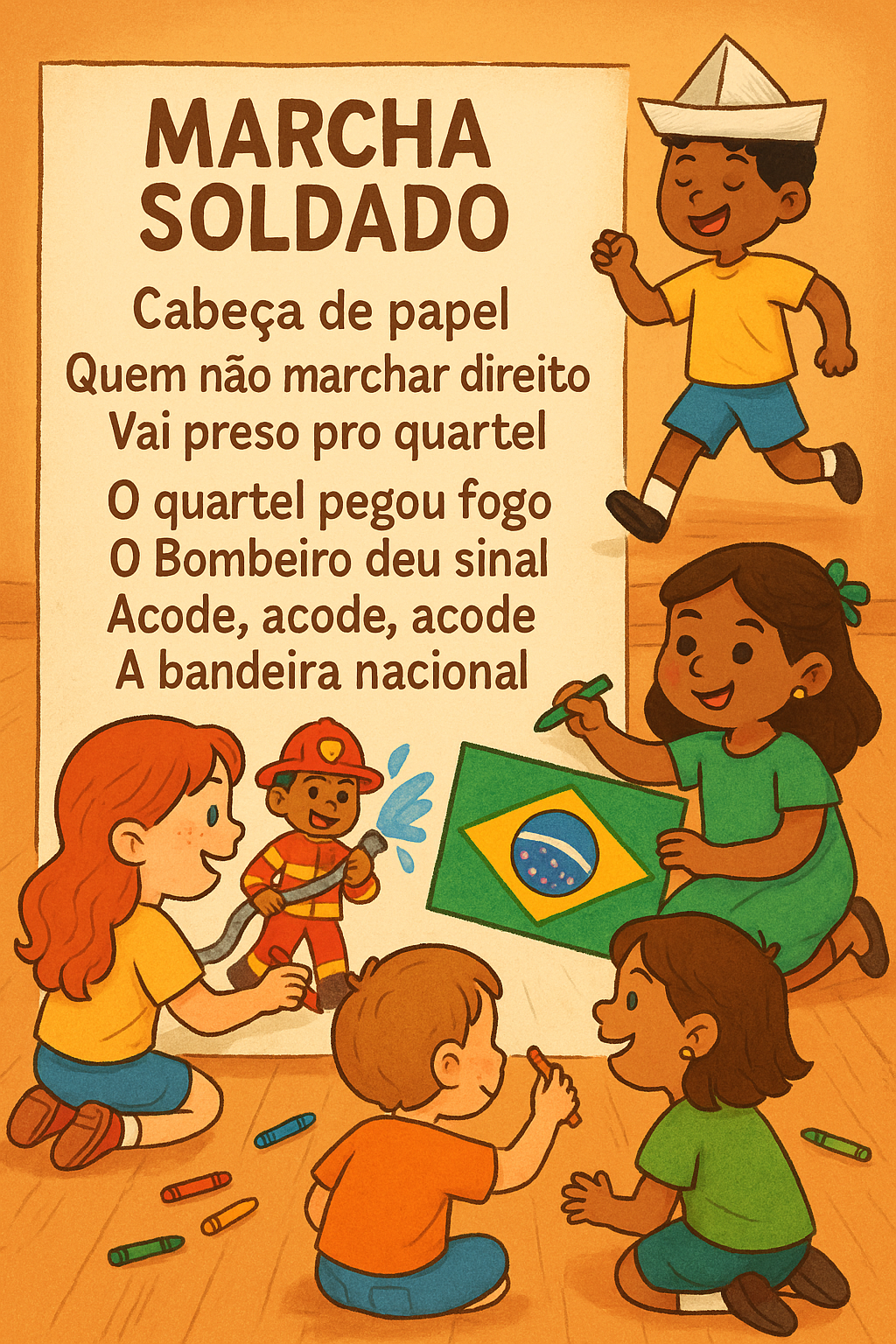 Cartaz música Marcha Soldado