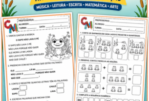 Atividades da música o sapo não lava o pé