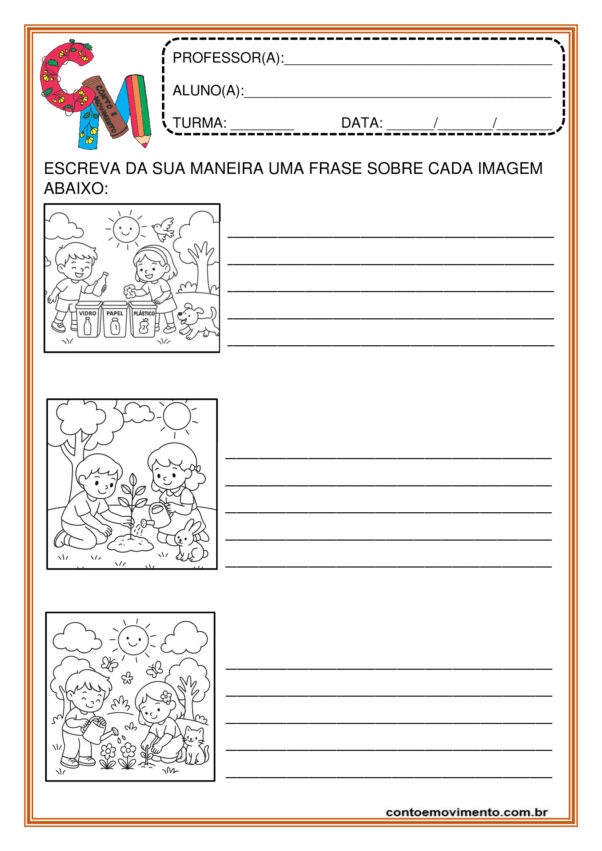 Meio Ambiente produção de frases