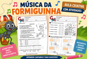 Atividade com Música da Formiguinha na Alfabetização