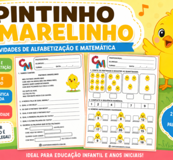 Atividades da música Meu pintinho amarelinho