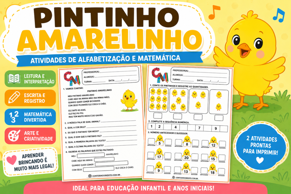 Atividades da música Meu pintinho amarelinho