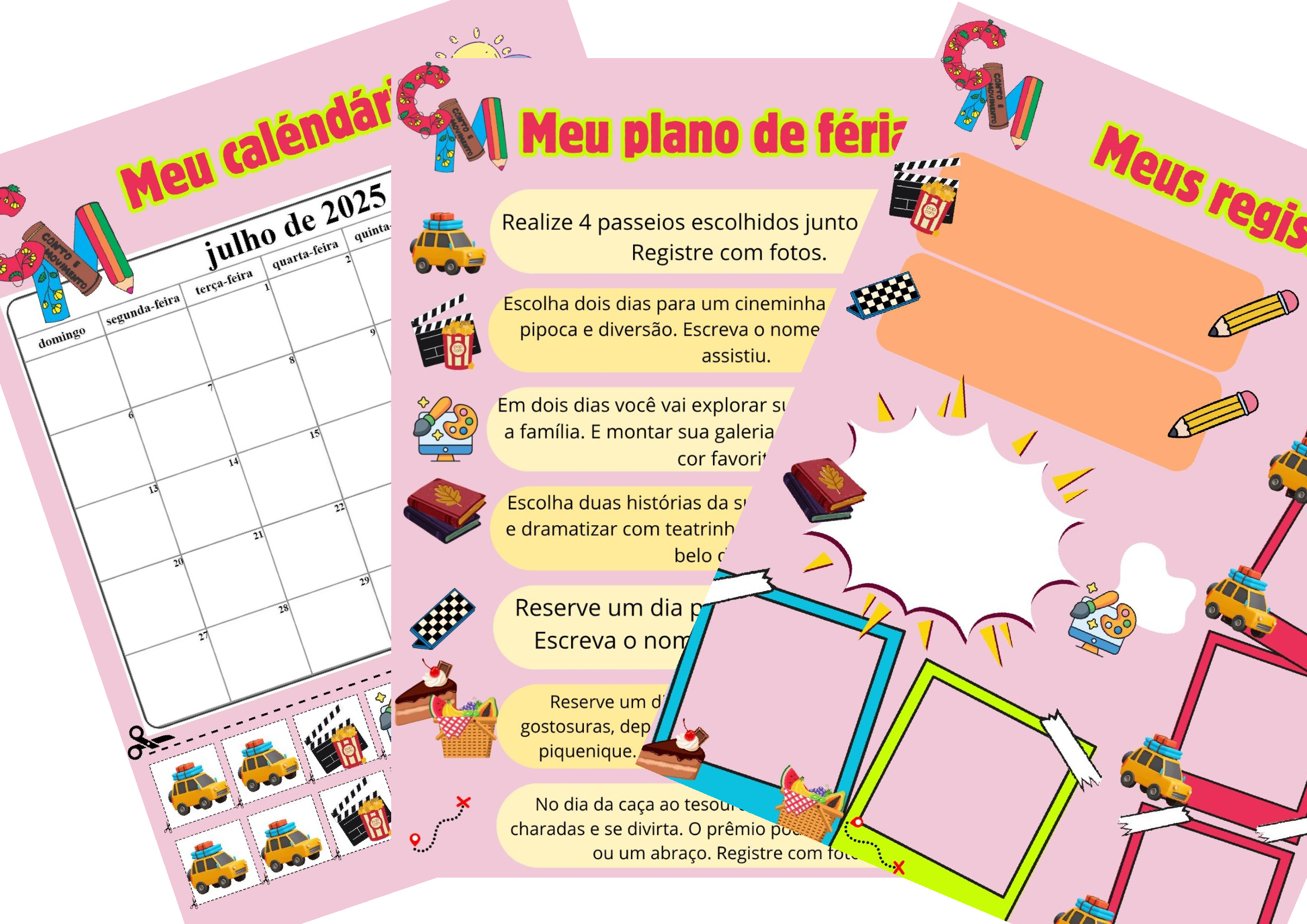 Kit férias em família