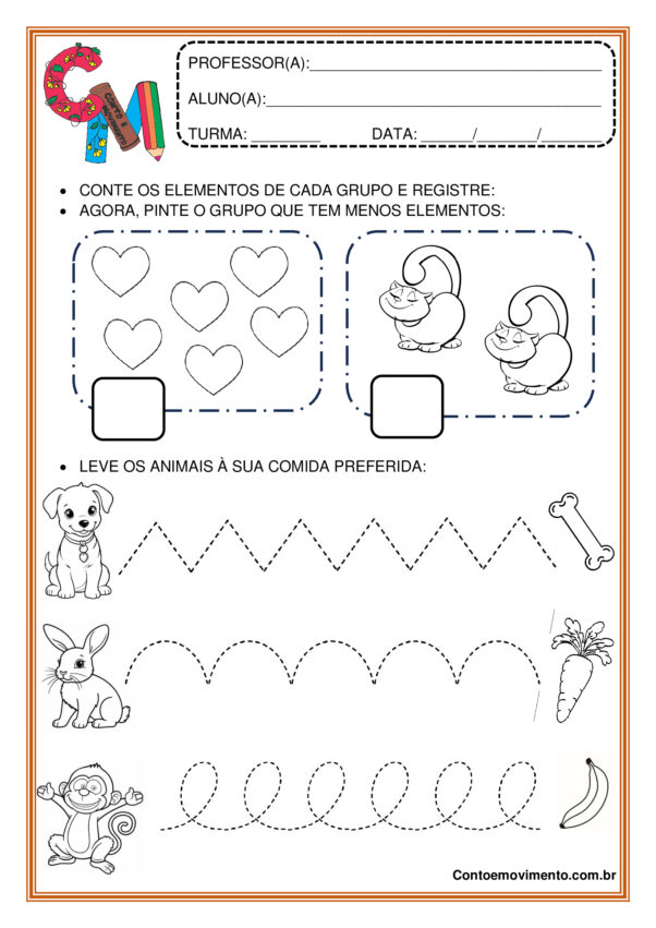 Atividade sobre quantidade