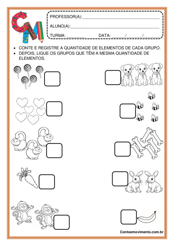 Atividade sobre quantidade