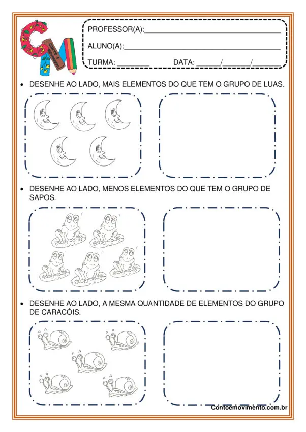 Atividade sobre quantidade