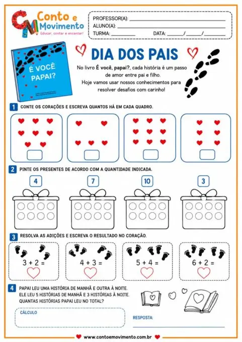 Atividades Dia dos pais