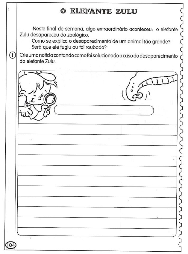 Atividade de produção de texto