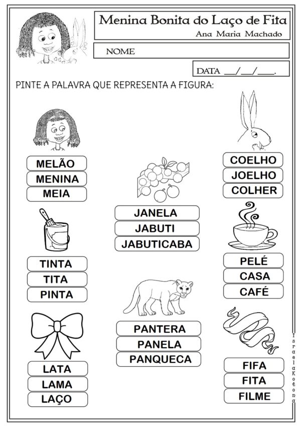 MENINA BONITA DO LAÇO DE FITA PINTE