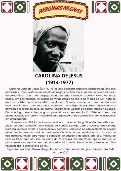 Heroínas Negras: atividade para o Dia da Consciência Negra