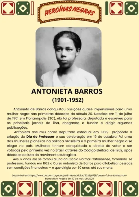 Heroínas Negras: atividade para o Dia da Consciência Negra