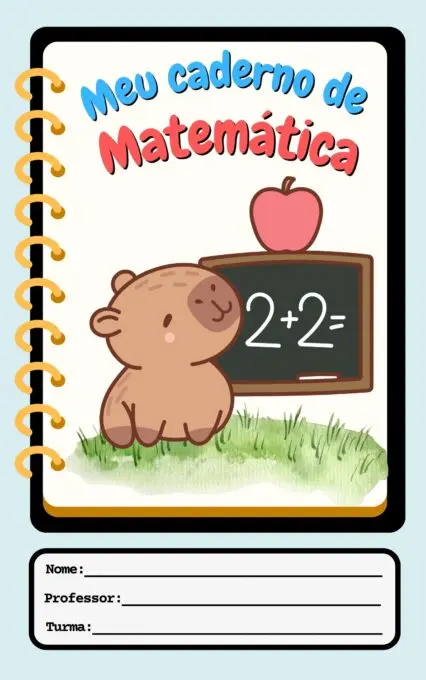 Capa de Caderno capivara