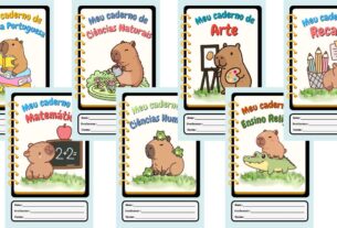 Capa de Caderno capivara