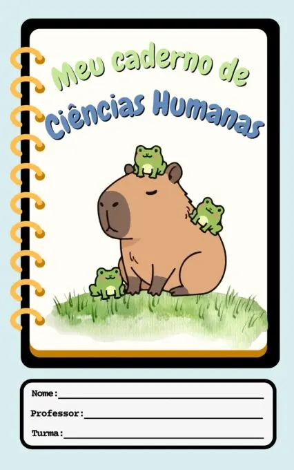 Capa de Caderno capivara