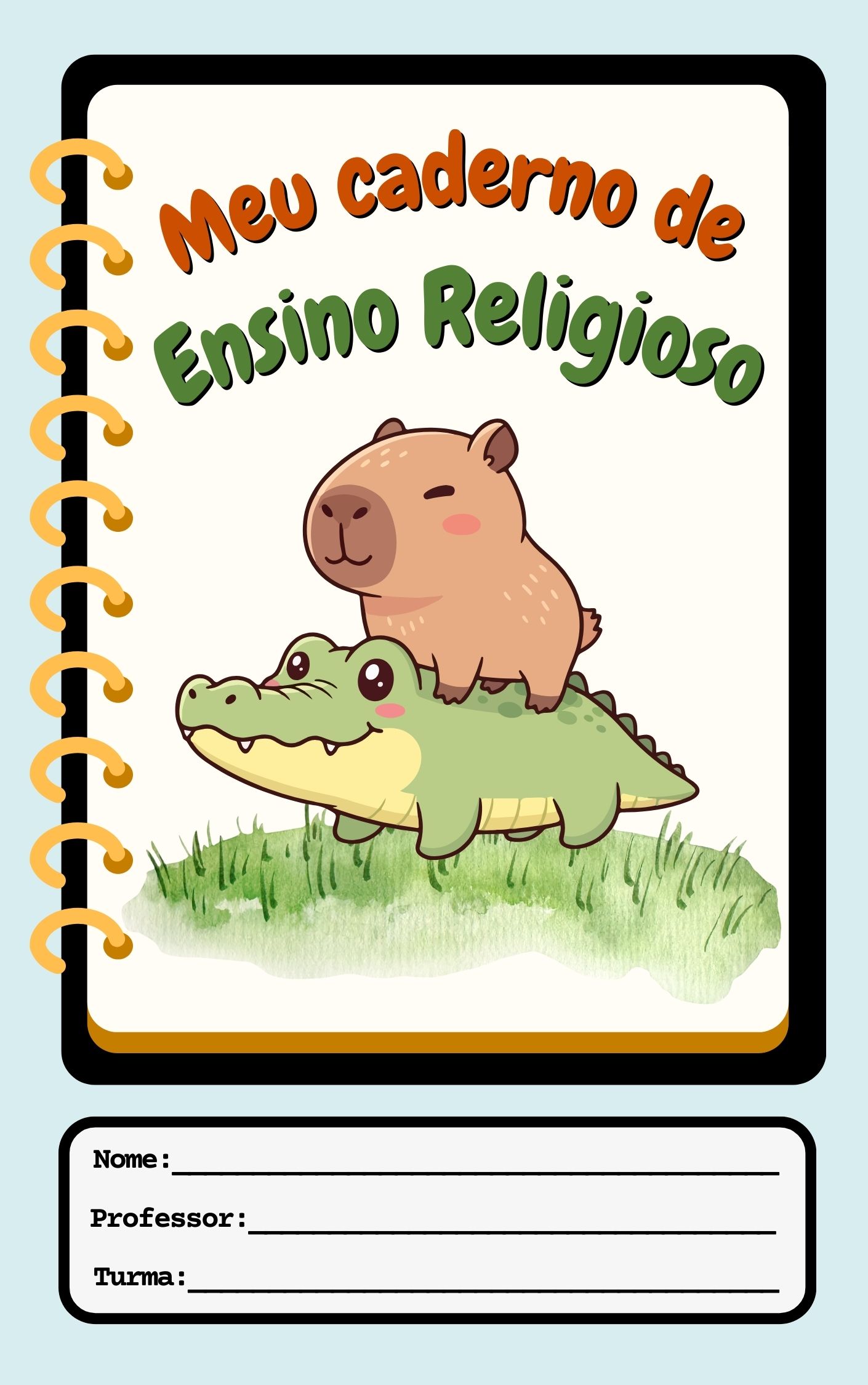 Capa de Caderno capivara