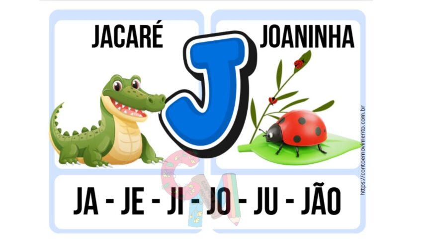 alfabeto de parede tema animais