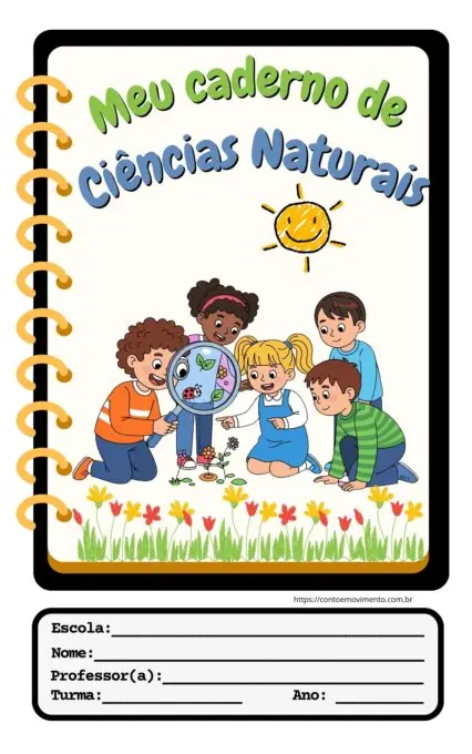 capa de caderno para imprimir