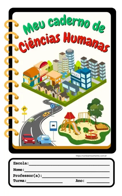 capa de caderno para imprimir