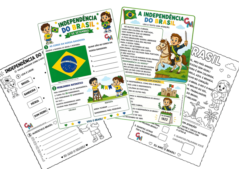 Atividades sobre a Independência do Brasil
