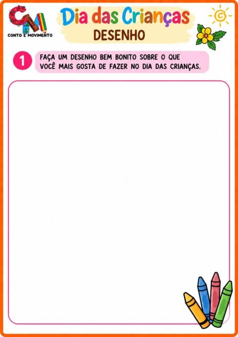 Atividades Dia das Crianças: Atividade de desenho