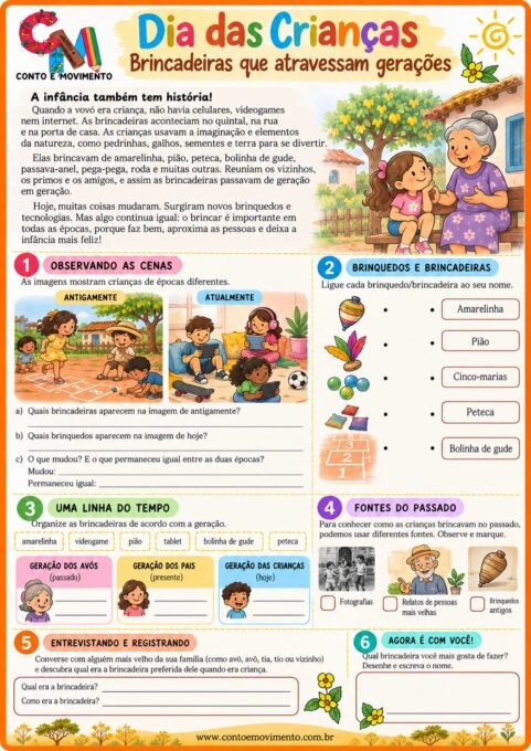 Atividades Dia das Crianças: Brincadeiras de antigamente