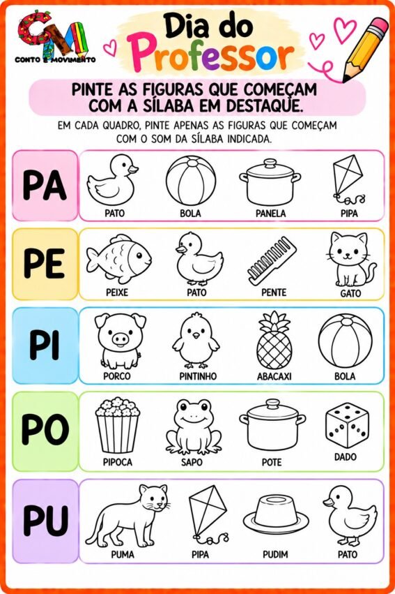 Atividades Dia do Professor 