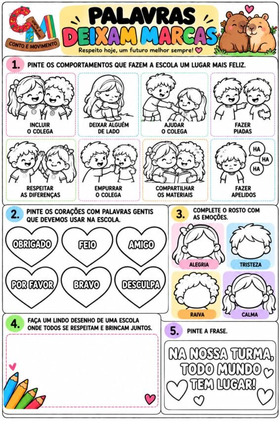 Atividades sobre Bullying na escola