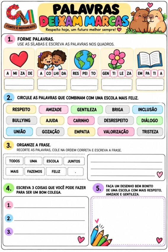 Atividades sobre Bullying na escola