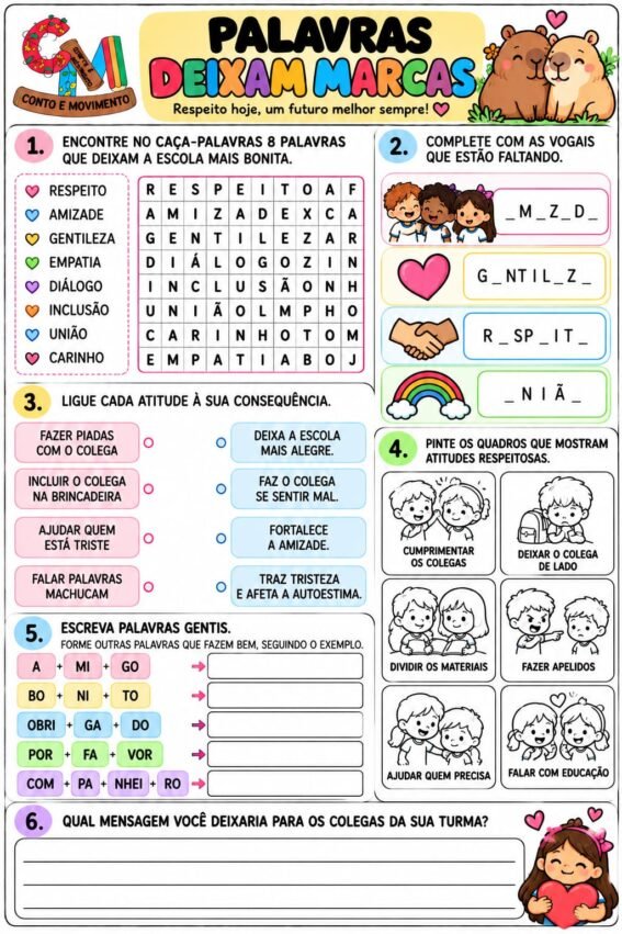 Atividades sobre Bullying na escola