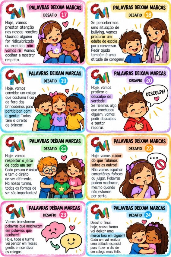 Atividades sobre Bullying na escola