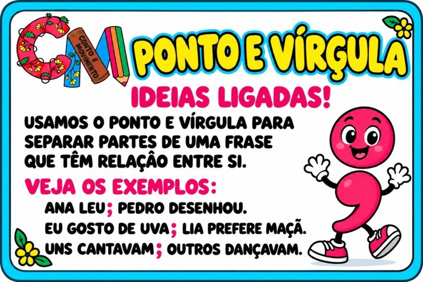 Sinais de Pontuação: Ponto e virgula
