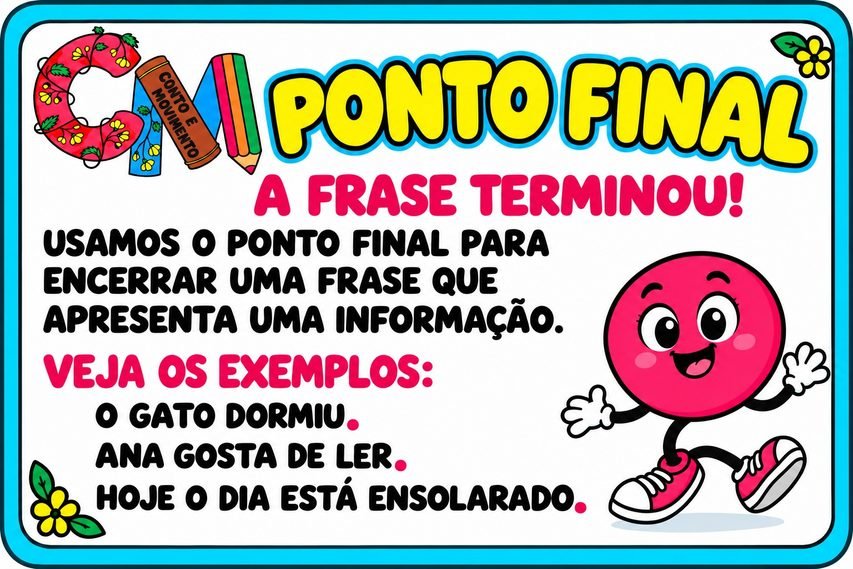 Sinais de Pontuação: Ponto final