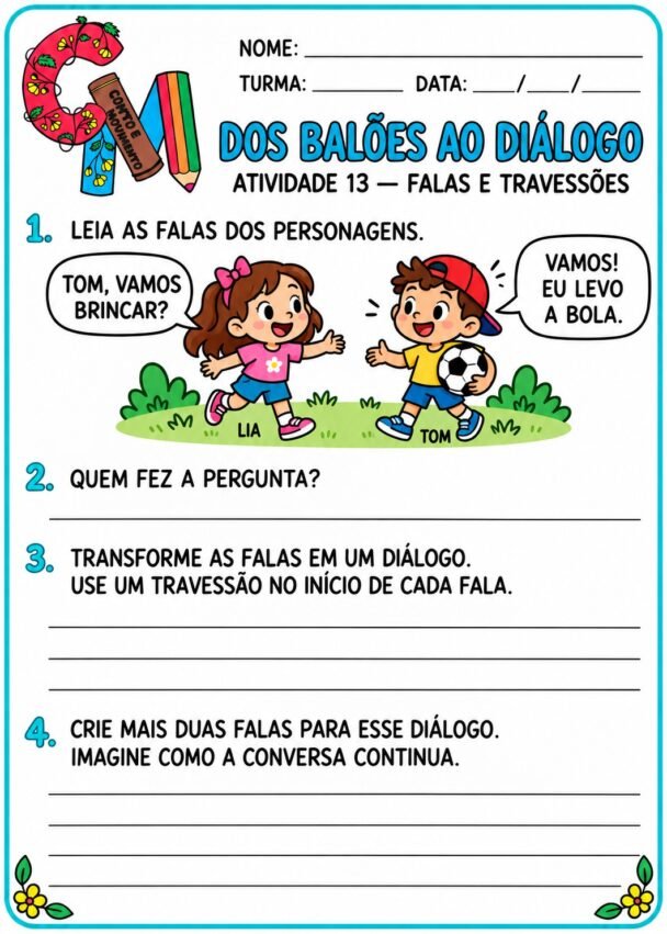 Atividades de Sinais de Pontuação