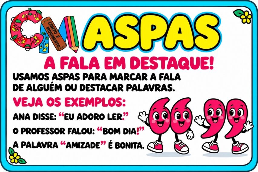 Sinais de Pontuação: Aspas