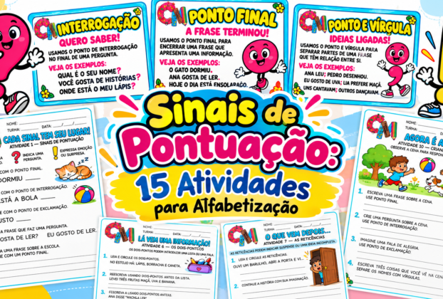 Sinais de Pontuação: 15 Atividades para Alfabetização