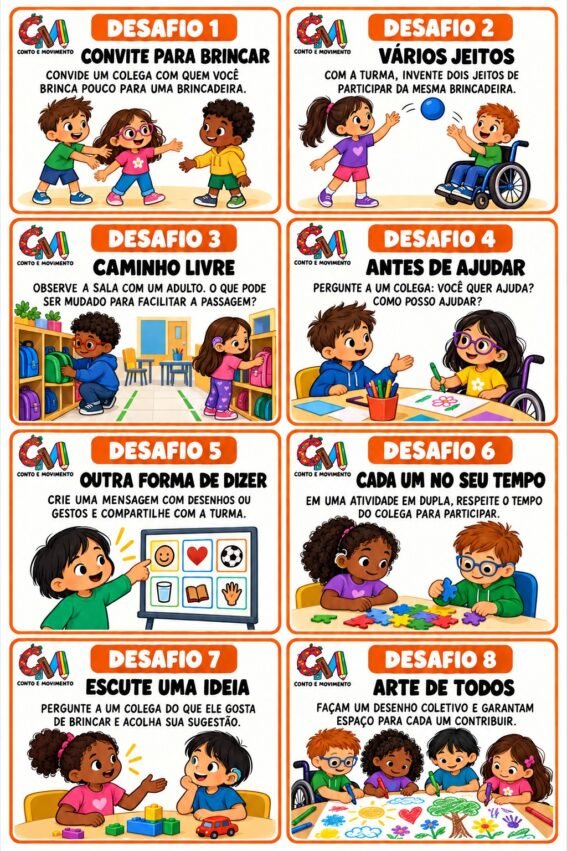 Projeto de inclusão: Atividades e jogo de inclusão