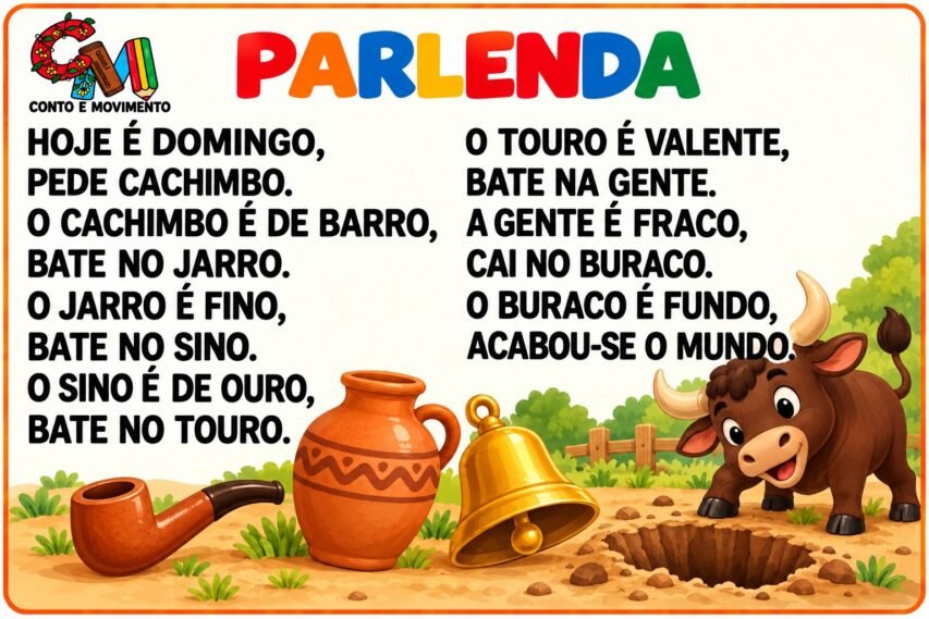 Pequenos textos em parlendas